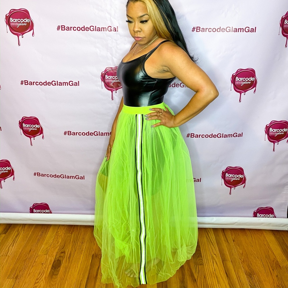 The Neon Mesh Skirt
